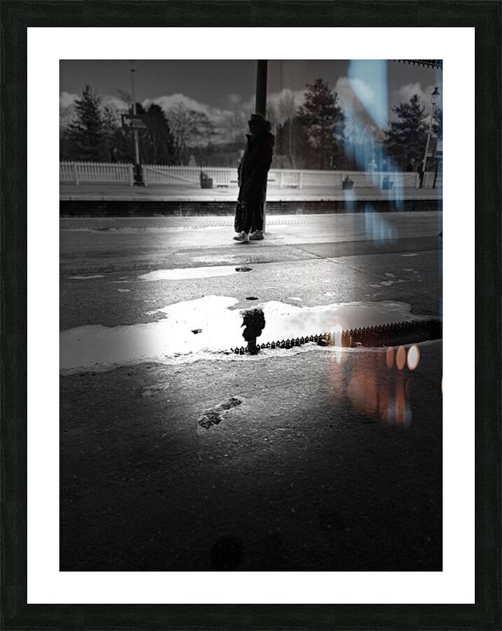 Everyday Lifes Moments- Waiting for the Train  Picture Frame print