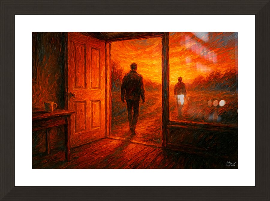 The Sun Rose and You Were Already Leaving 2 Picture Frame print