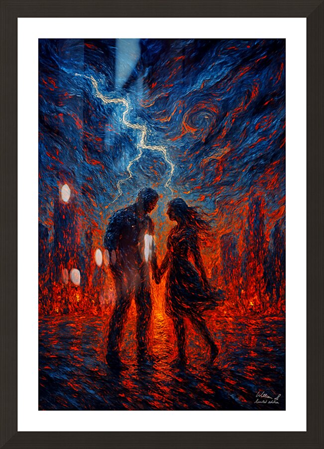 The Storm Didn’t Separate Us. It Was Us Picture Frame print