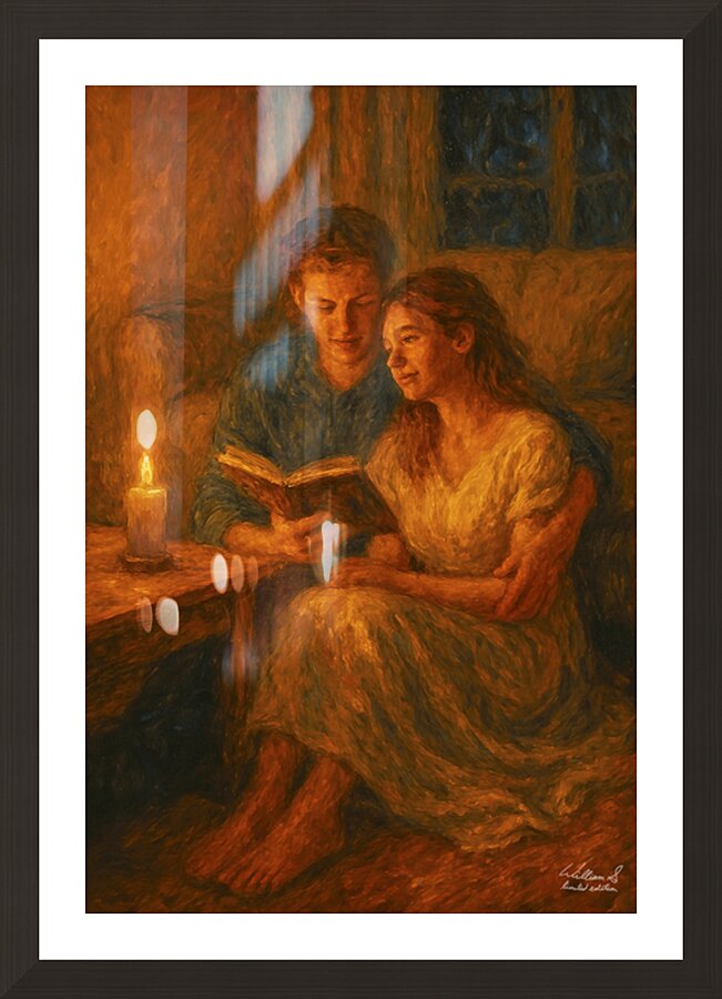 The Couple Picture Frame print