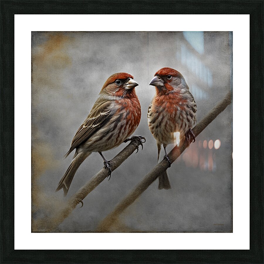 HOUSE FINCH 2 SC Picture Frame print