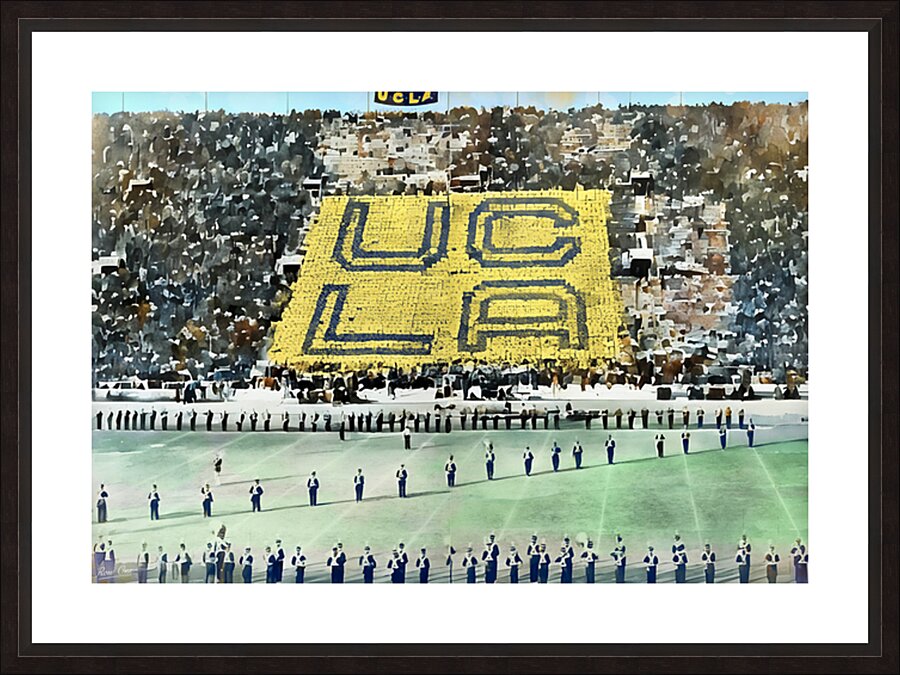 1930s UCLA Gameday Art Picture Frame print
