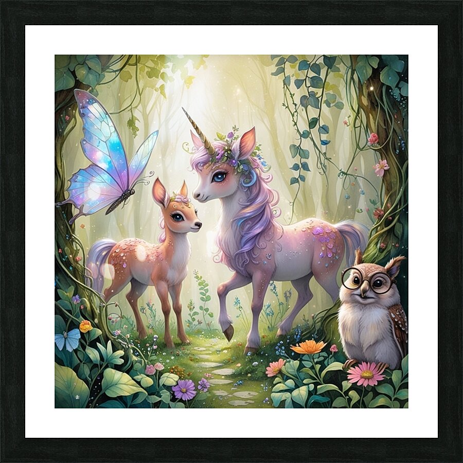Unicorn Picture Frame print
