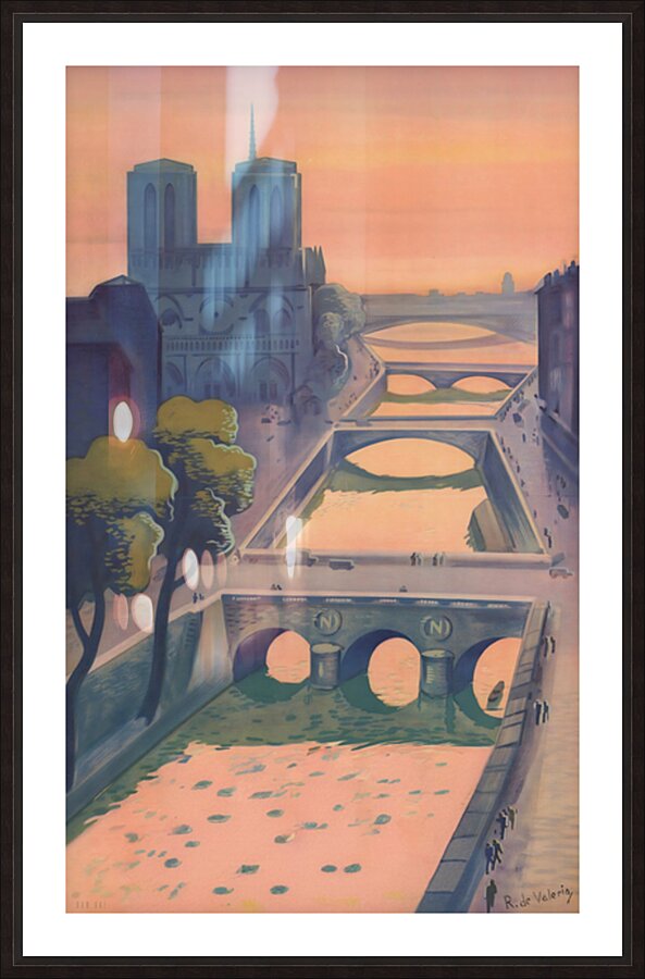 Paris in 1937 Picture Frame print