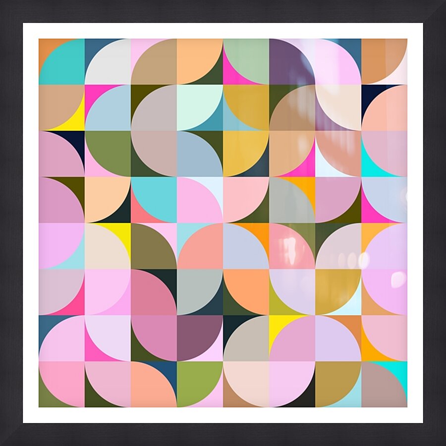 Floral Glow Picture Frame print