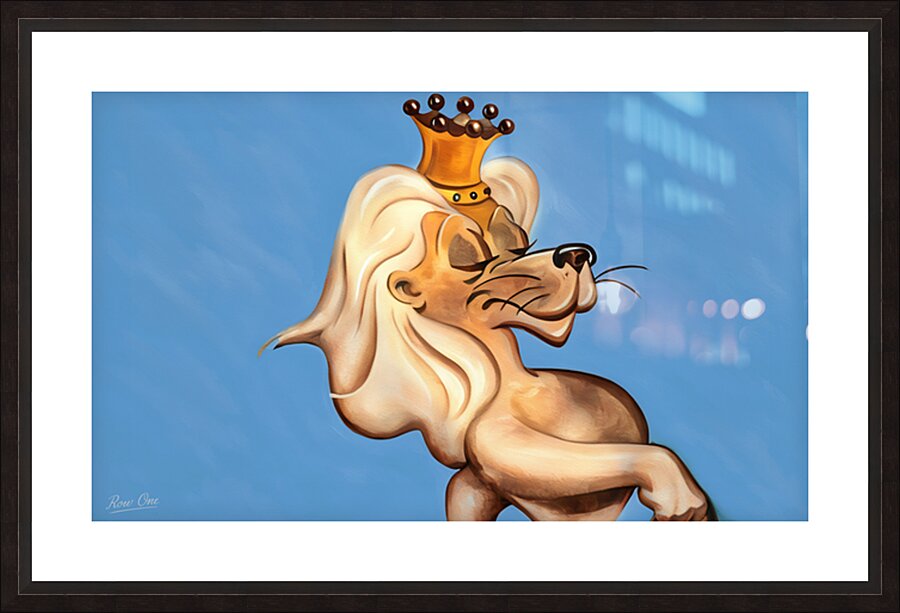 1950s Detroit Lion Champion Cartoon Picture Frame print