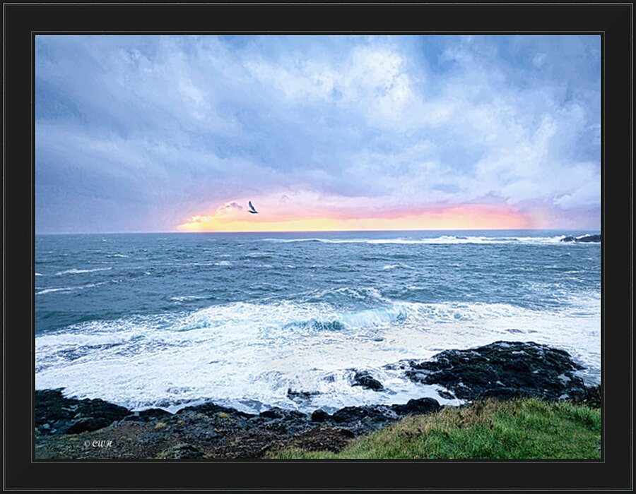 Evening Approach  Holt  RezN888  Framed Print Print