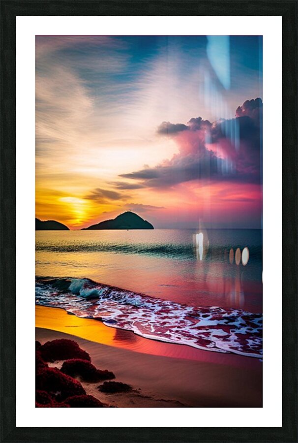 Red Island Beach Banyuwang 16k3 Picture Frame print