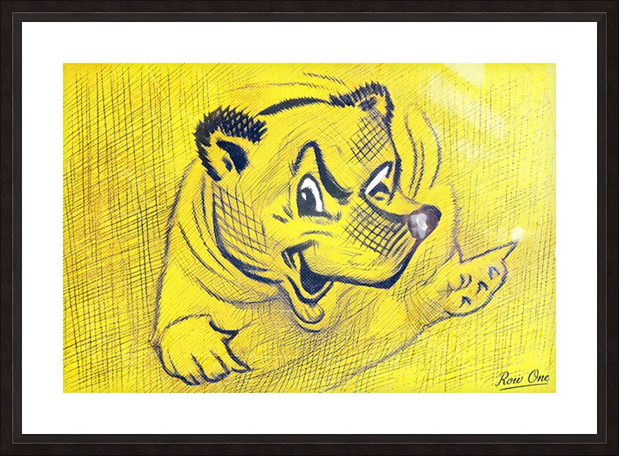 1940s Eric Johnson Cal Golden Bear Cartoon Picture Frame print