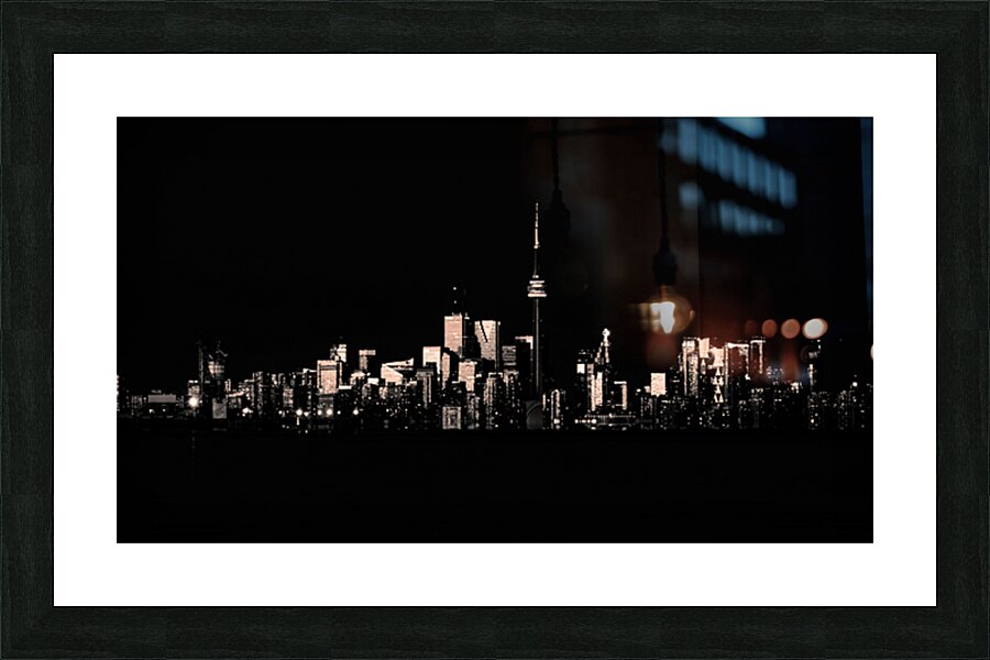 Toronto Skyline - B&W Picture Frame print