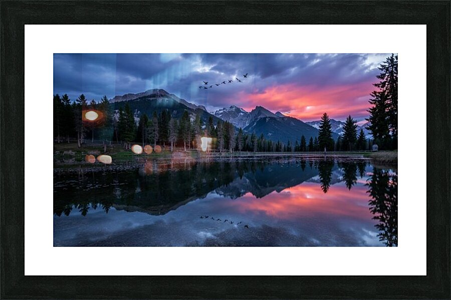 Escape into Tranquility – High-Resolution Mountain Lake Photography Print Now Available   New Picture Frame print