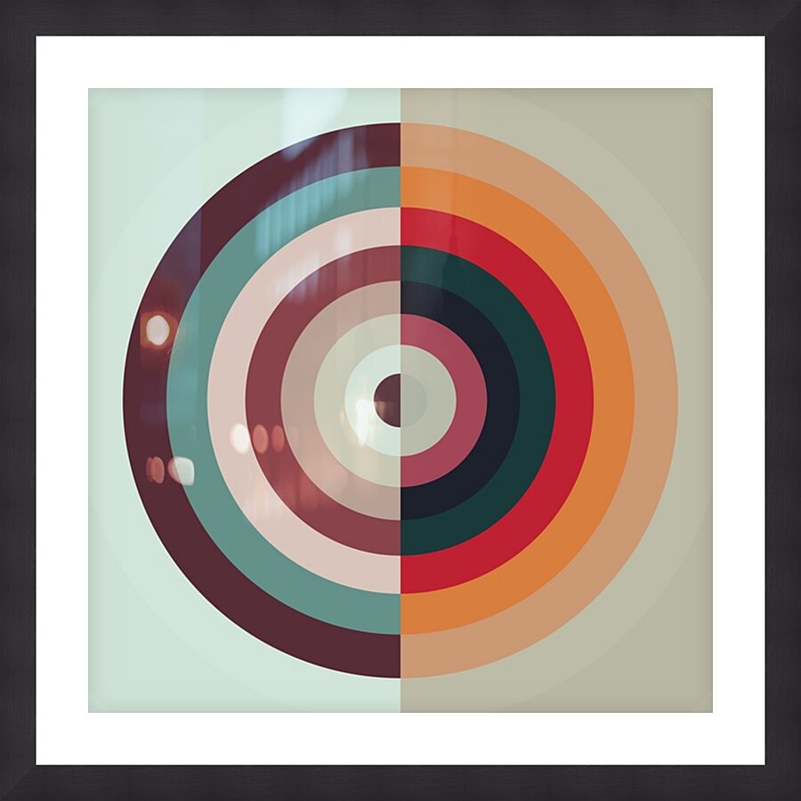 Muted Rainbow  Framed Print Print