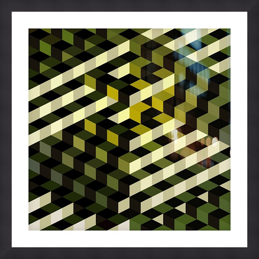 Yellow Construct  Framed Print Print