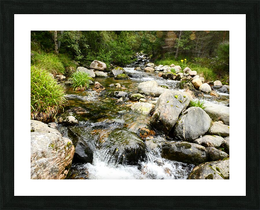 Summer River in the Scottish Highlands Picture Frame print