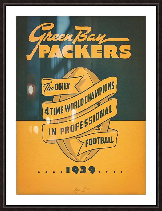 1939 Green Bay Packers Art Picture Frame print