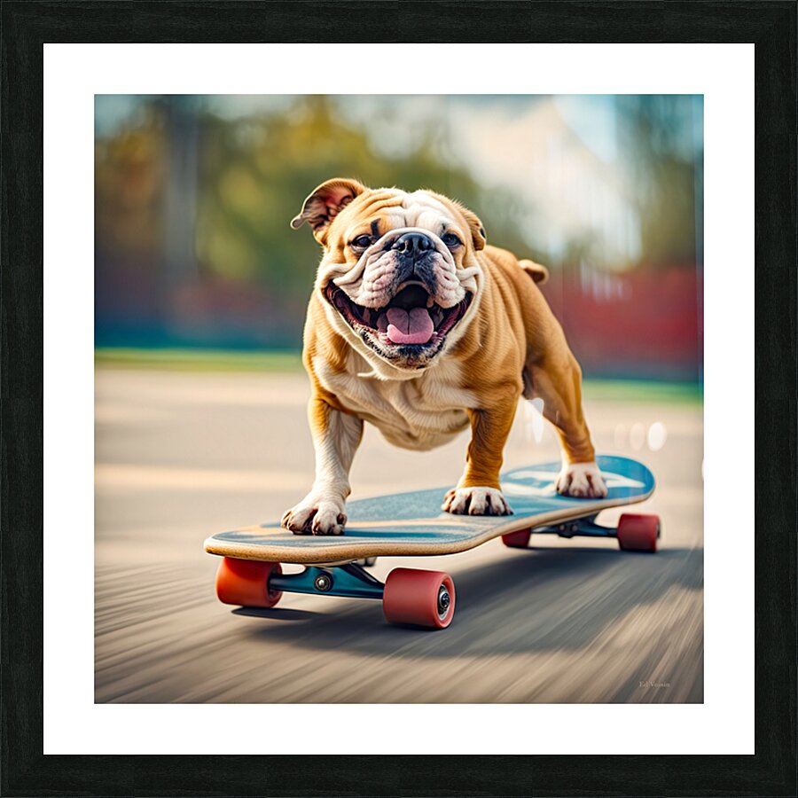 BORN TO SKATE III Picture Frame print
