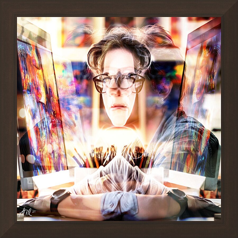 When Light Hurts and Color Sings - EXHIBIT Piece Picture Frame print