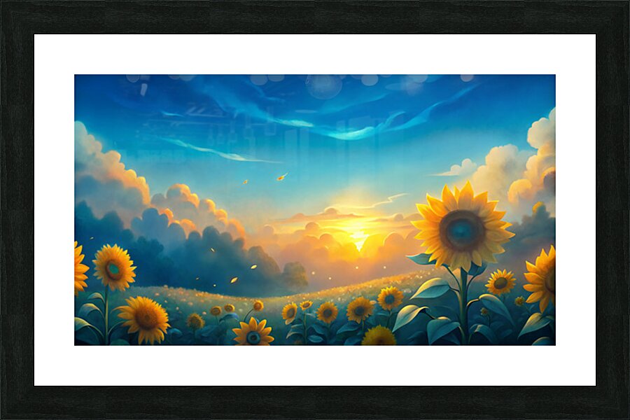 Fields of Positivity Picture Frame print