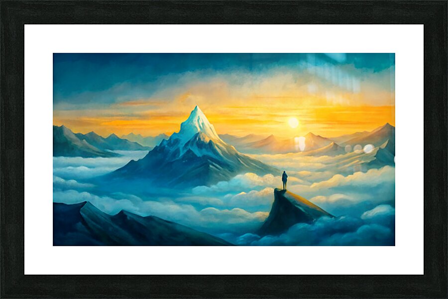 The Summit of Success Picture Frame print