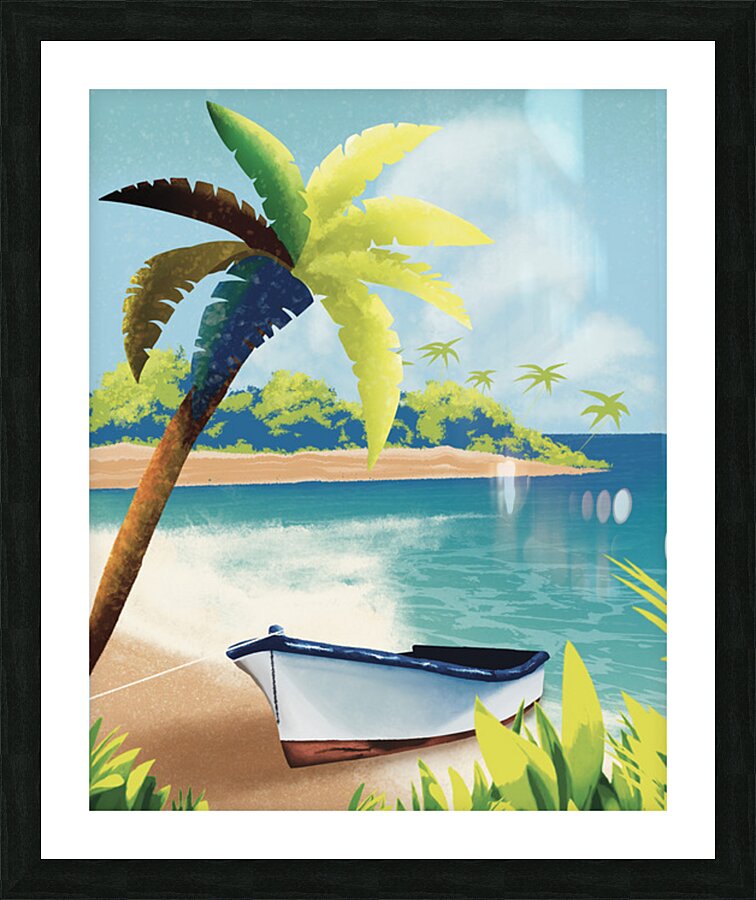 Tropical Escape: A Journey to Serenity Picture Frame print