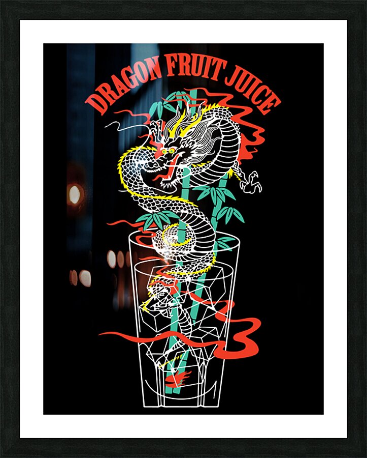 Dragon Fruit Juice Picture Frame print