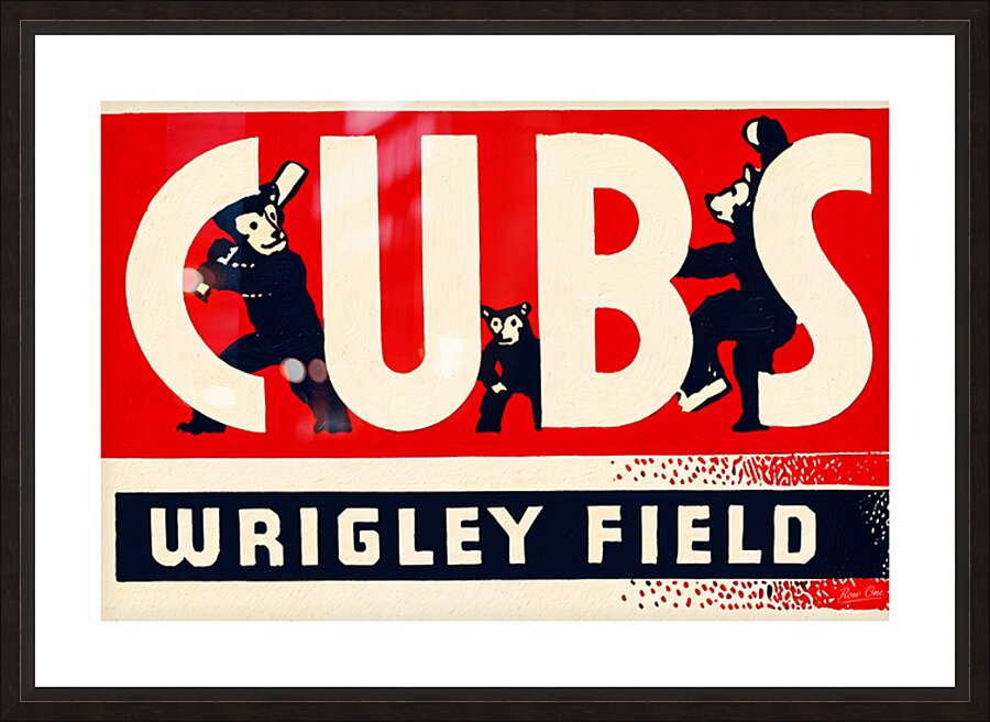 1934 Chicago Cubs Art  Picture Frame print