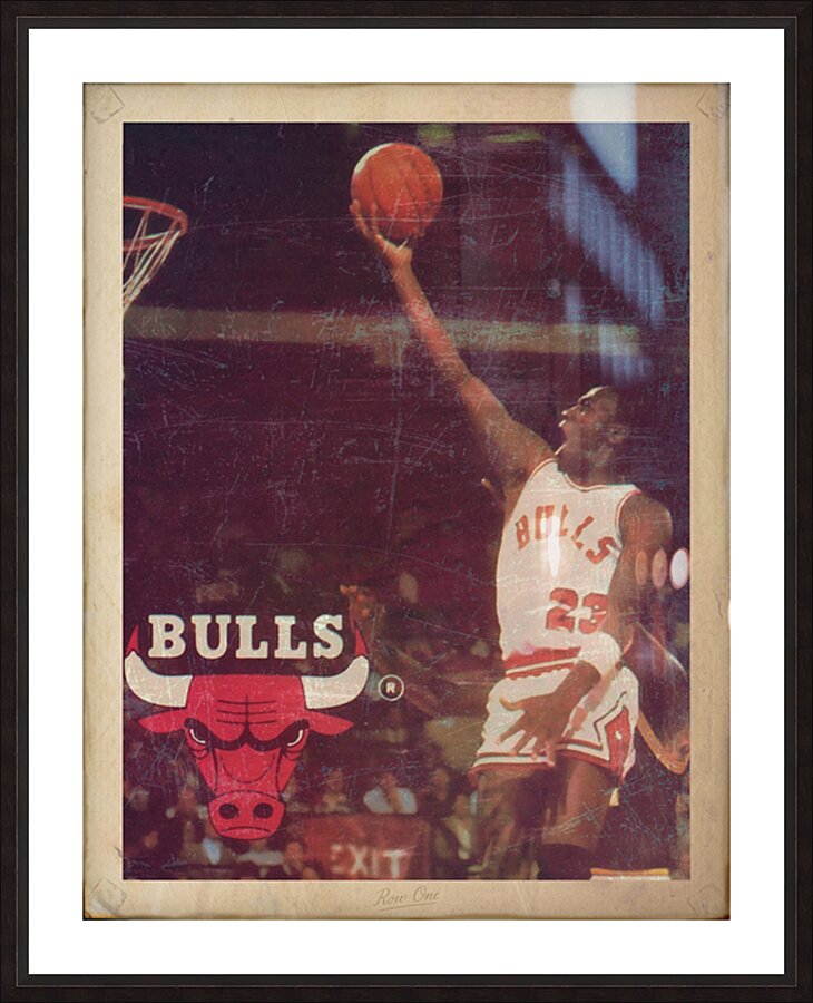1985 Michael Jordan Chicago Bulls Art Picture Frame print