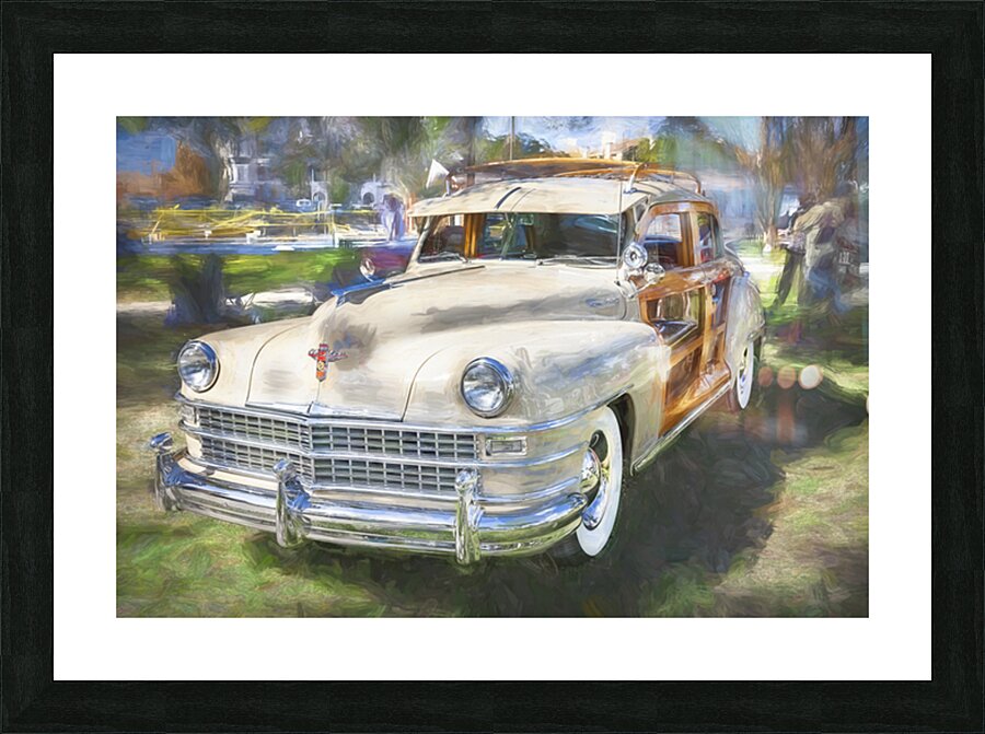 1947 Tan Chrysler Town And Country Sedan 4 Door X1 5 Picture Frame print