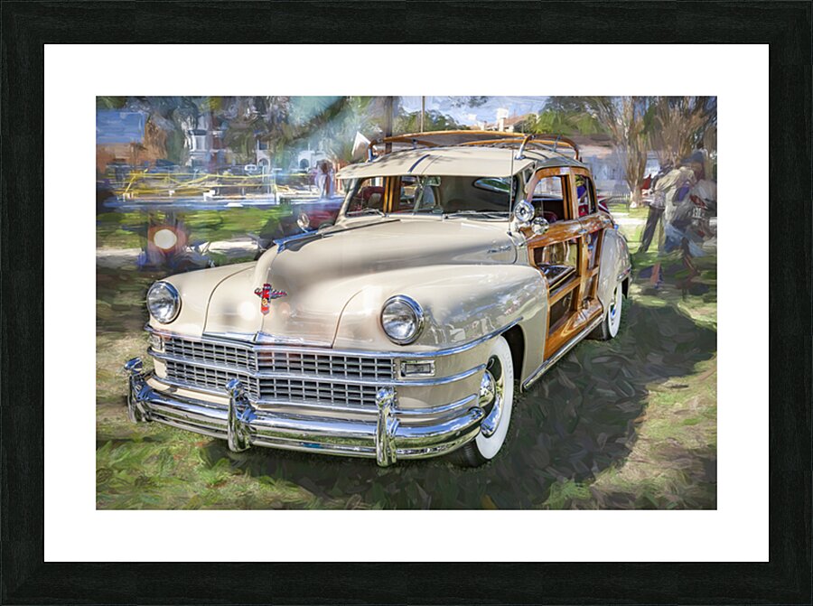 1947 Tan Chrysler Town And Country Sedan 4 Door X1 6 Picture Frame print