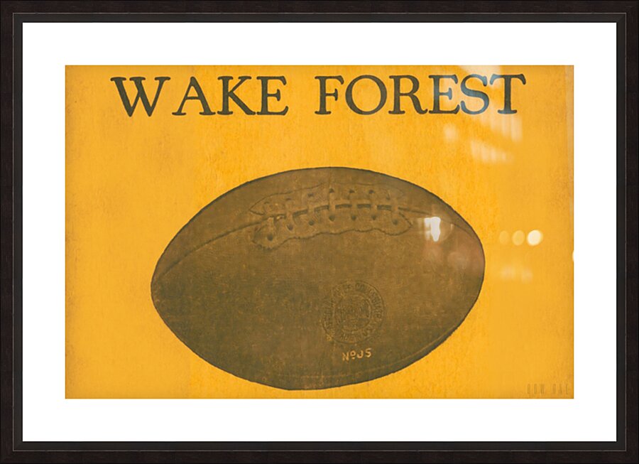 Early 1900s Wake Forest Football Art Picture Frame print