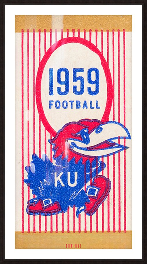 1959 Kansas Football Picture Frame print