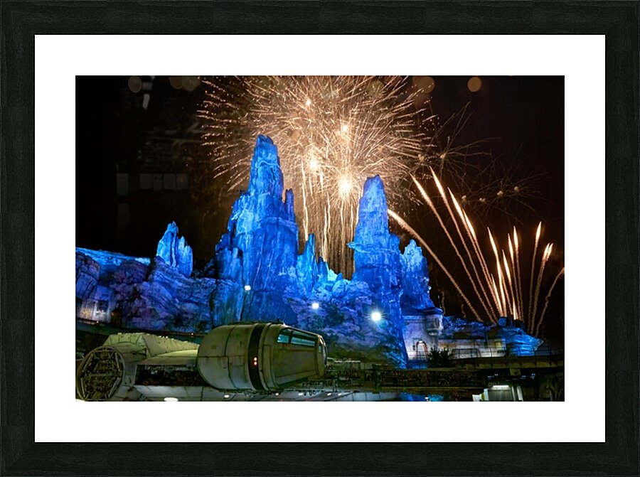 Other World Fireworks Picture Frame print