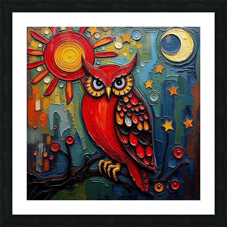 Owl 2025 05 21 09 06 42 Picture Frame print