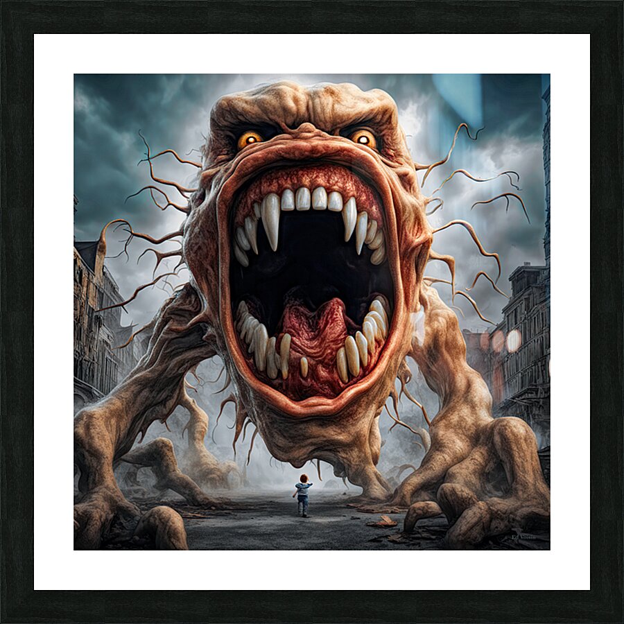 FACE YOUR FEARS 12 Picture Frame print