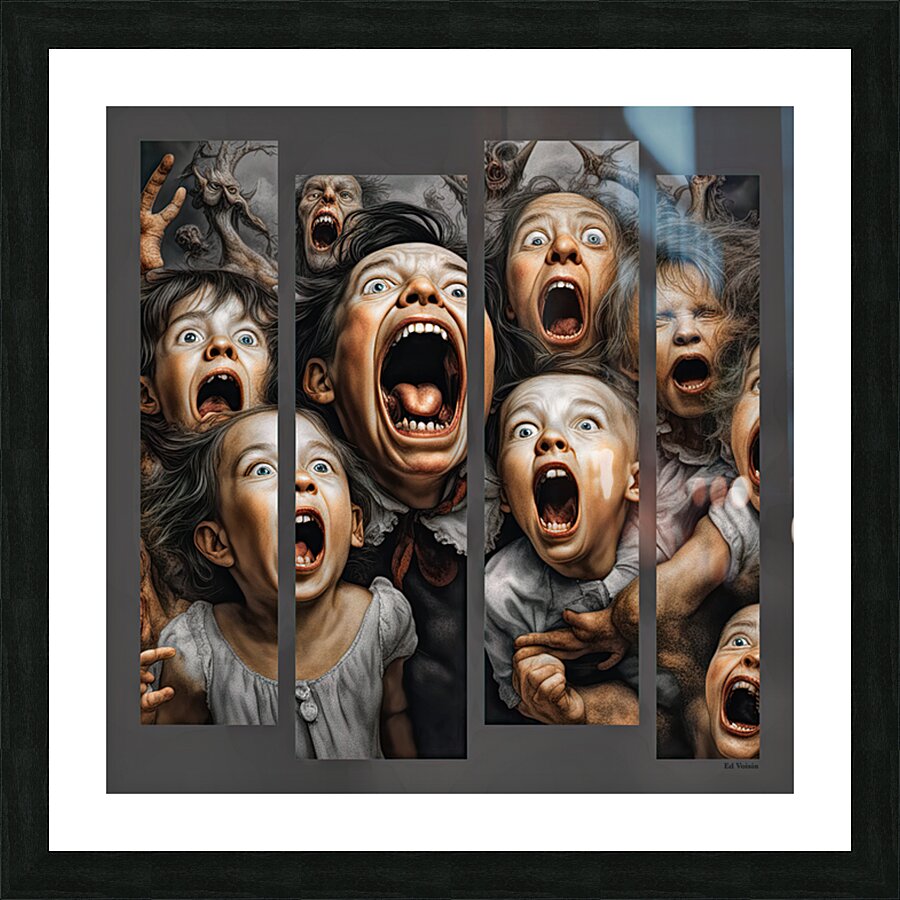 FACE YOUR FEARS 16 Picture Frame print