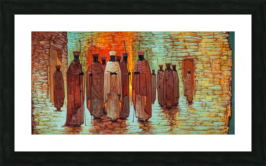 Procession of the Saints 14 priests Picture Frame print
