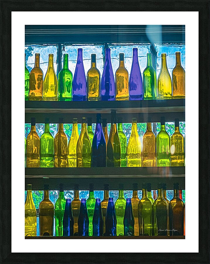 The Bottles Picture Frame print