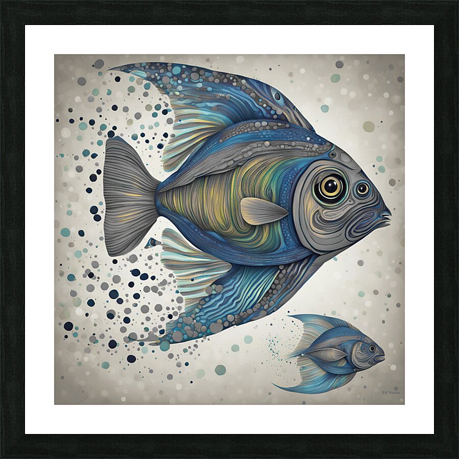 BUBBLES  3 Picture Frame print