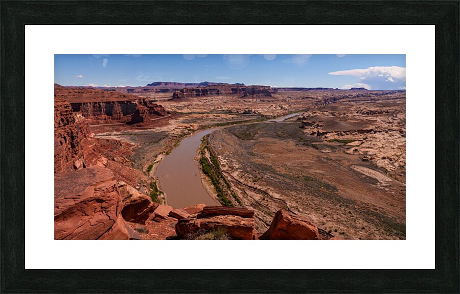 Hite Overlook Edge Colorado River Pano Picture Frame print