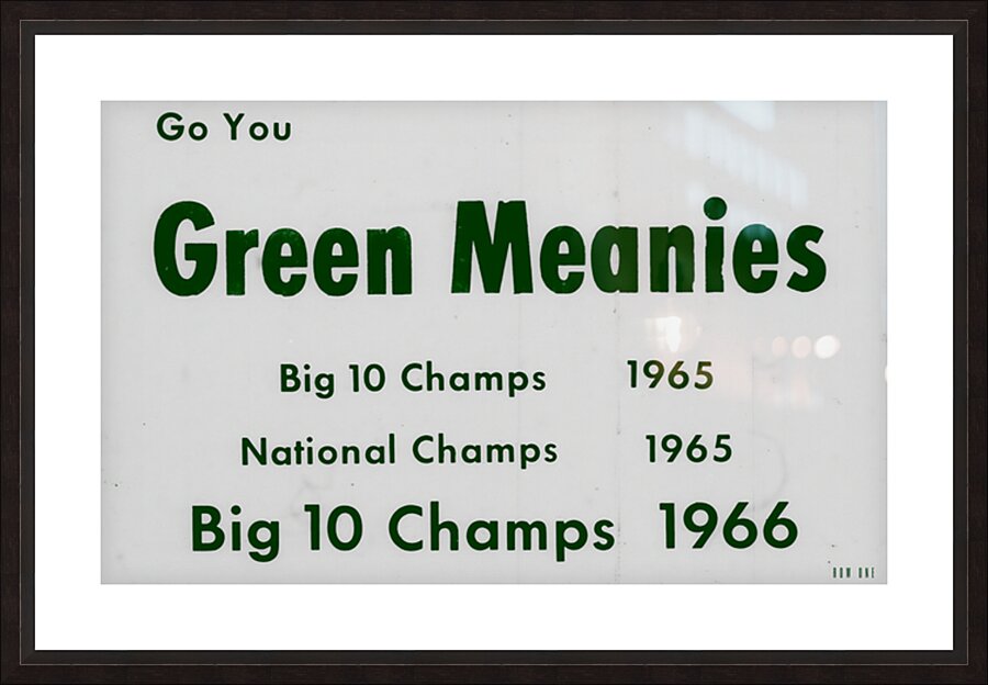 Go You Green Meanies Picture Frame print