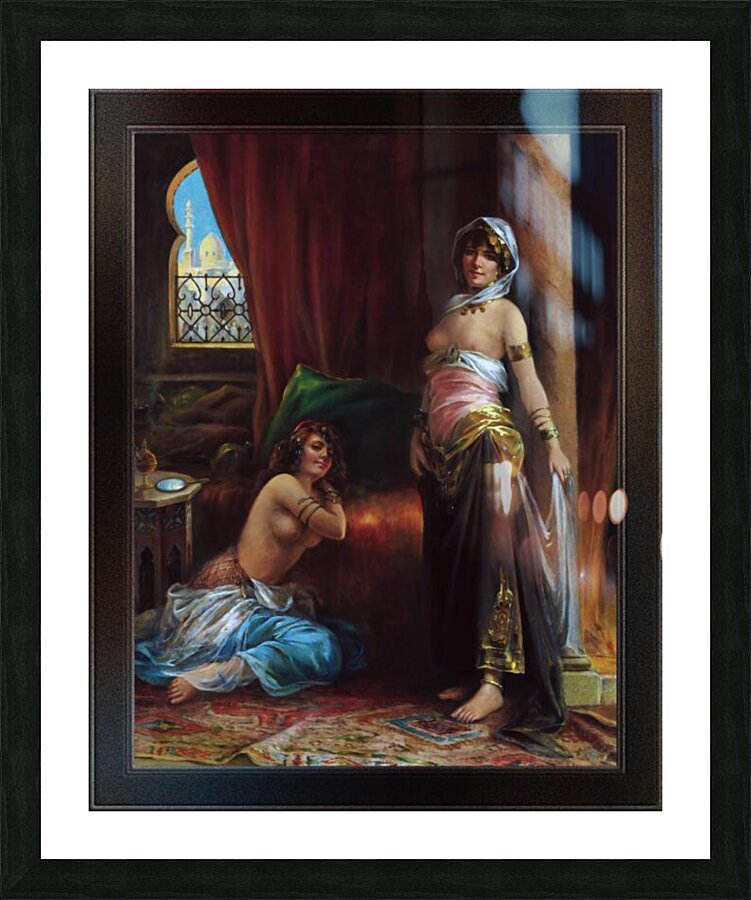 Harem Beauty by Adrien Henri Tanoux Picture Frame print