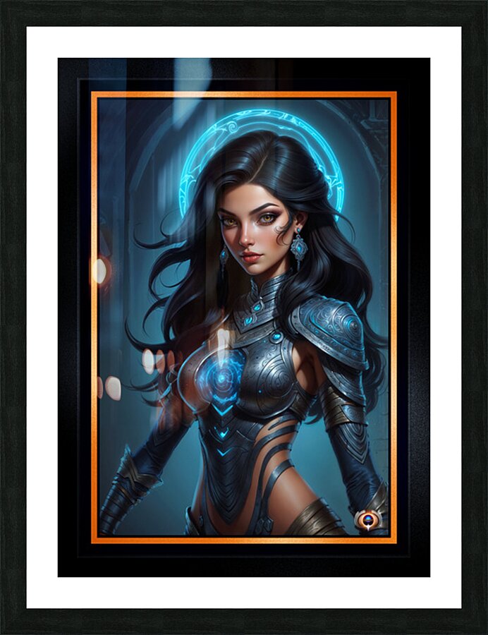 The Mythical Beauty Of Rhyowen Cassiane In Classical Antiquity Mesmerizing AI Concept Art by Xzendor7 Picture Frame print