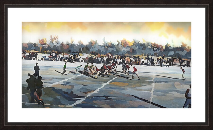 1901 Oklahoma Sooners at Baylor Bears Football Art Picture Frame print