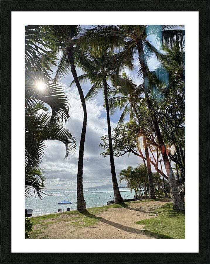 Oahu Beach Picture Frame print