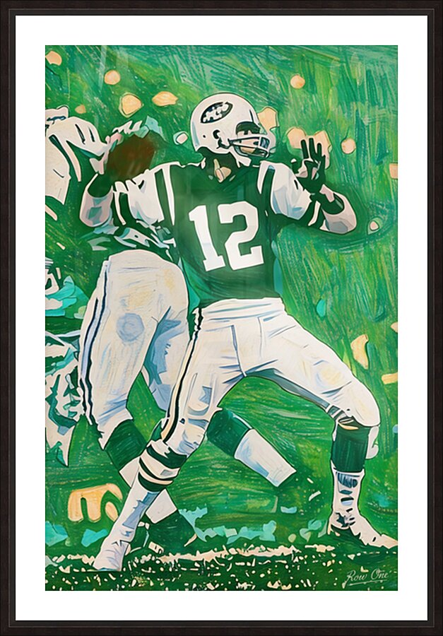Joe Namath In Action Picture Frame print