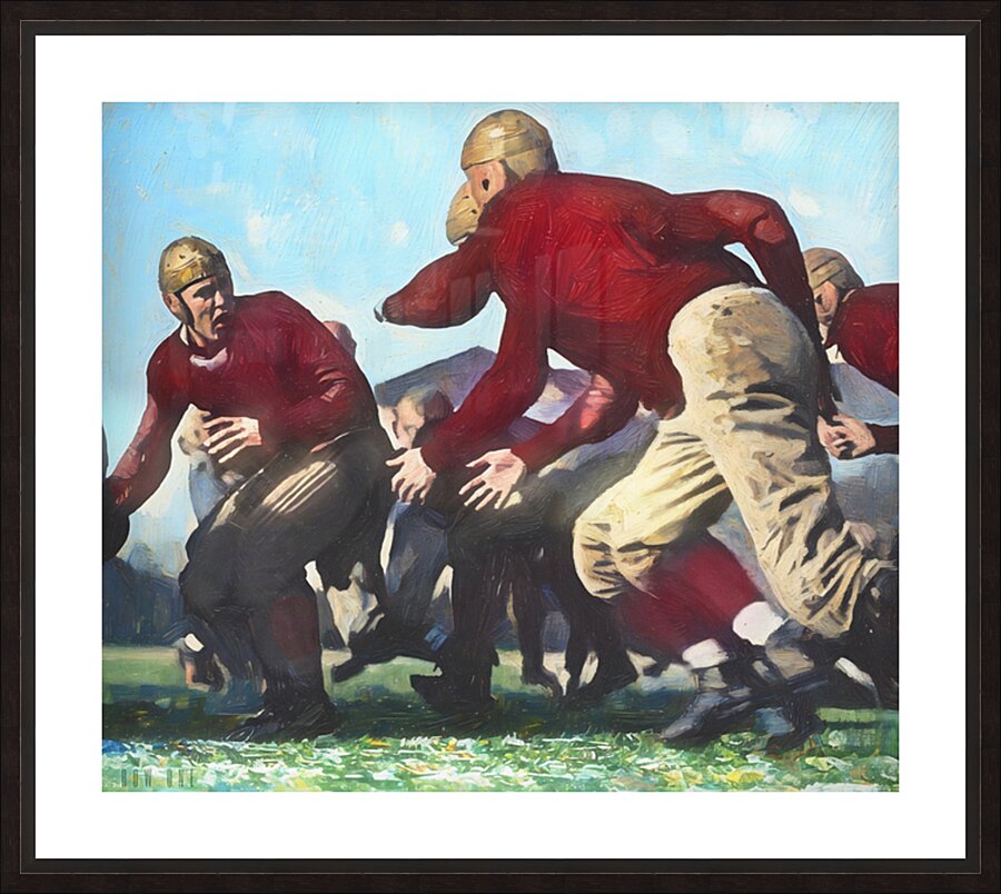 Wisconsin Badger Handoff Picture Frame print