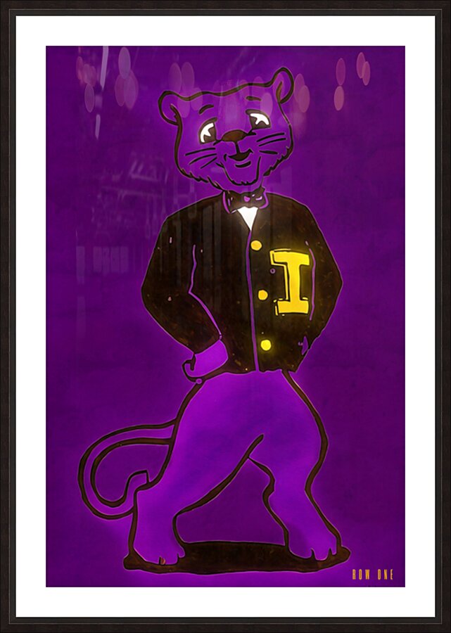 Vintage UNI Panther Cartoon Art Picture Frame print