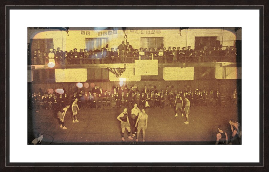 Early 1900s Missouri Basketball Tip Off Picture Frame print