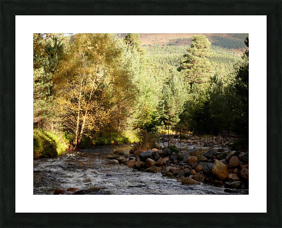 Autumns River in the Scottish Highlands Picture Frame print