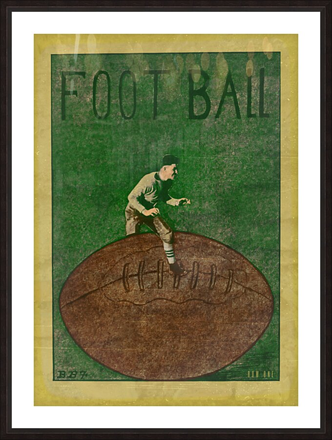 Early 1900s Baylor Football Art Picture Frame print